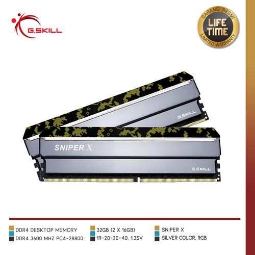 G.Skill Sniper X 32GB (DDR4-3600 16GB×2) G SKILL SNIPER X DDR4