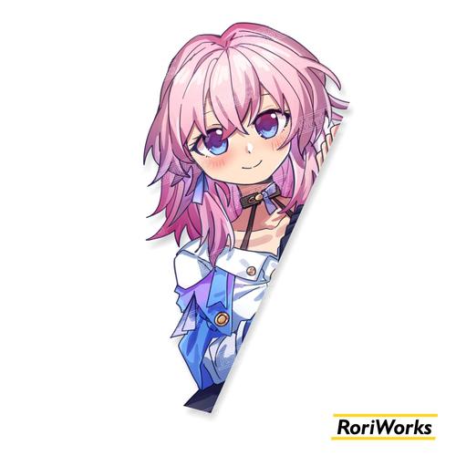 Jual Stiker Anime Intip - March 7th / Mitsuki | Honkai Star Rail - Sisi