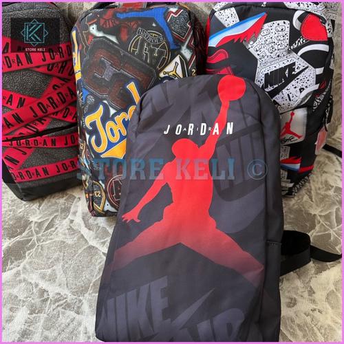 Tas Ransel Backpack Jordan Graphic Nike Air High Quality Tas Sekolah M  air caution di Jalilahslowzeus Tokopedia