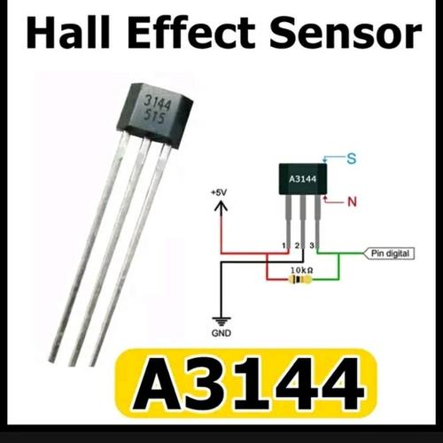 Jual transistor hall sensor selis sepeda listrik A3144 ebike Kota