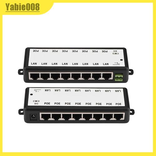 POE-8 Passive 8 Port 100Mbps PoE Injector Midspan Ethernet Power For IP Camera Wireless AP 24V 48V PoE Devices