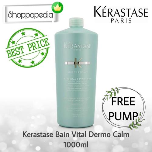 Jual KERASTASE BAIN VITAL DERMO CALM 1000 ml ORIGINAL TERMURAH