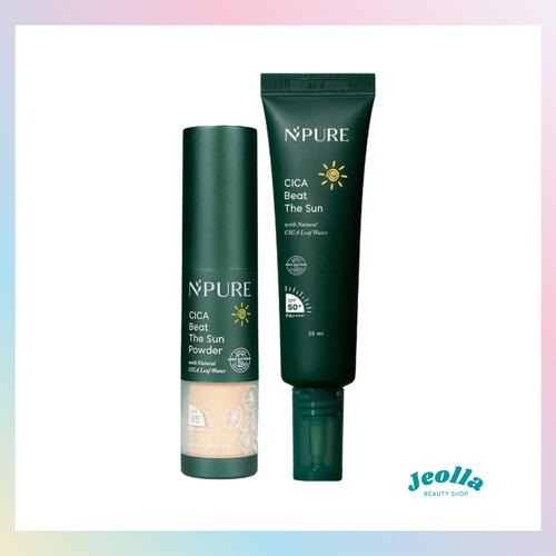 Jual NPURE Sunscreen Cica Beat The Sun SPF 50 35ml & Powder SPF 35 5g