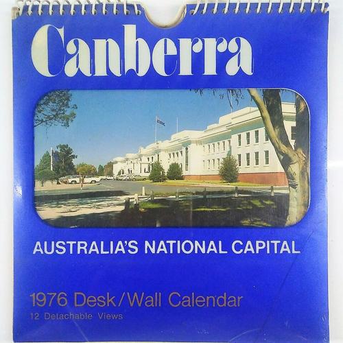 Jual calendar post card Canberra 1976 kartu pos kalender koleksi lawas