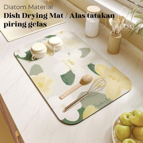 Jual Blou Alas Tatakan Piring Gelas Aesthetic Placemat Dish Drain Mat 15 Jakarta Barat