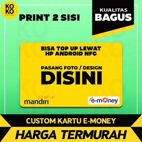 Promo Etoll E-toll Emoney E-money Custom Print 2 Muka, Foto Saldo 0 ...