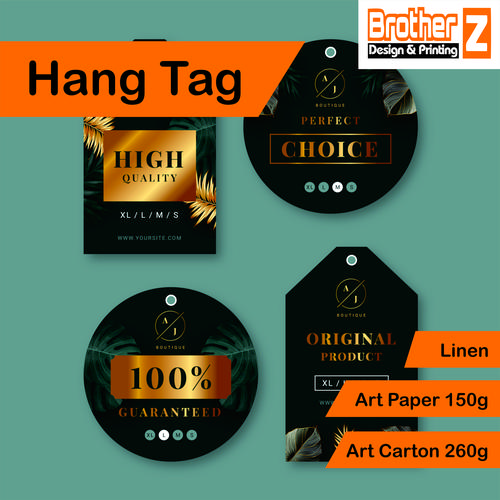 Jual Cetak Hang Tag Custom | Custom Hang Tag | Ukuran A3+ - AC260, 1 ...