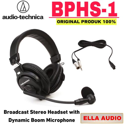 Jual Audio Technica BPHS 1 Headset Broadcast Stereo with Dynamic boom ...