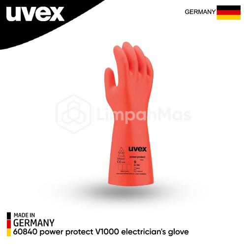 uvex Power Protect V1000 60840 Beschermhandschoen voor elektriciens, natuurlatex, koudeflexibel, maat: 11