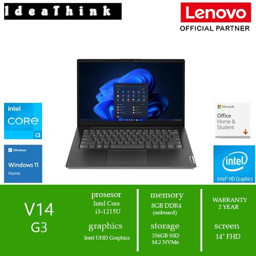 Jual Lenovo V14 G3 IAP Core i3-1215U 8GB 256GB SSD W11 OHS 14" FHD ...