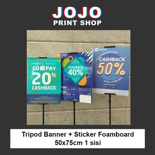 Jual TRIPOD BANNER A3 ART KARTON + IMPRABOARD LANGSUNG JADI! A3