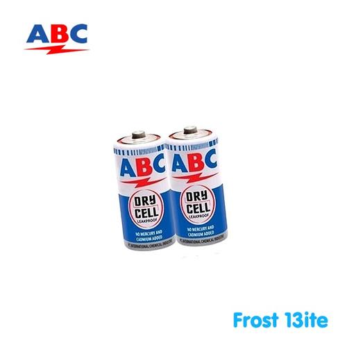 Jual ABC Battery Carbon Zinc Baterei Biru Tanggung Baterai C / R14 Isi ...