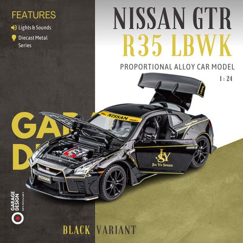 Promo Diecast Miniatur Mobil Nissan GTR R35 LBWK 1:24 - Liberty Walk 1/ ...
