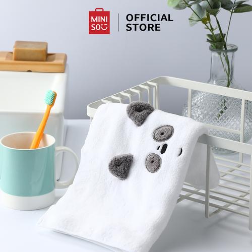 Promo MINISO Handuk Muka Face Towel We Bare Bears Coral Fleece Drying