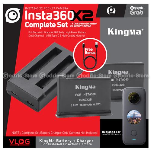 Promo KINGMA Set Paket Complete Baterai dan Dual Charger for