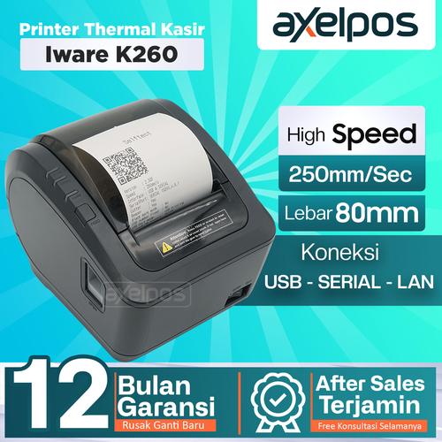 Promo PRINTER KASIR THERMAL 80MM BISON K260 KONEKSI USB SERIAL USB