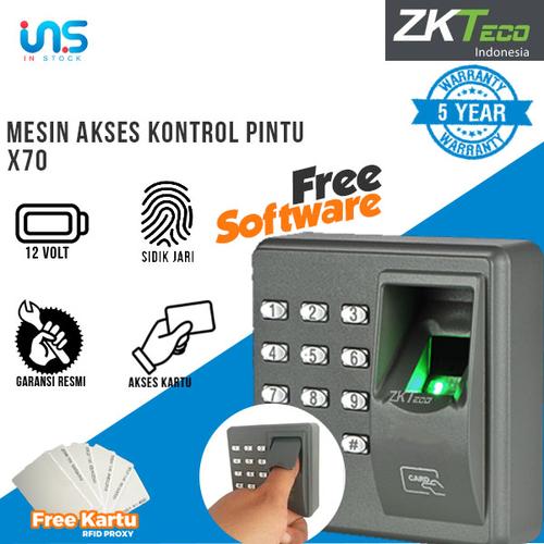 Jual Akses Kontrol Pintu Sidik Jari dan Kartu RFID ZKTECO X7 TERMURAH ...