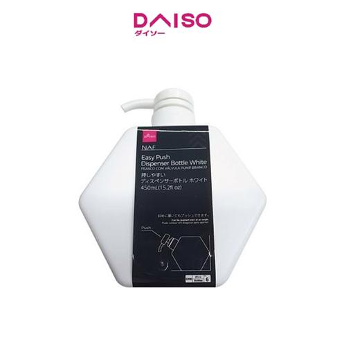 Jual Daiso Easy Push Dispenser Bottle White 450mL Jakarta Pusat DAISO JAPAN OFFICIAL