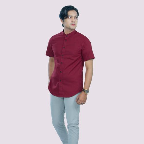 KEMEJA ADAM - Maroon