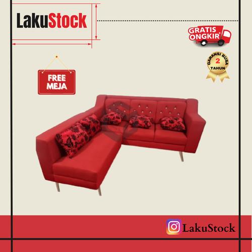 Jual Sofa l minimalis sofa kancing sofa L Putus Retro Kancing sofa