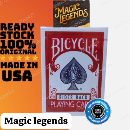 Jual Bicycle Riderback Playing Cards Original Sulap Kartu remi Satuan ...