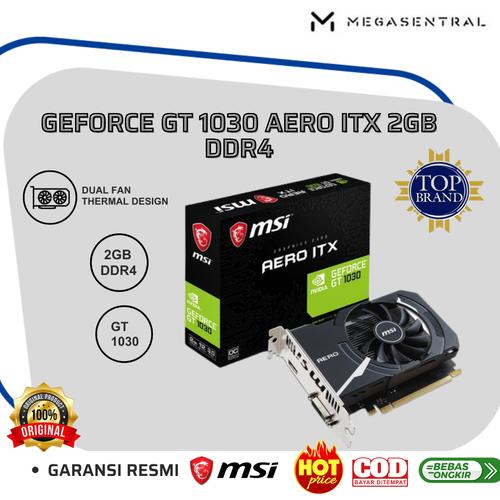 2gb Ddr4 Nvidia Gt 1030 Aero Itx MSI GeForce GT 1030 AERO ITX 2GD4