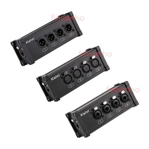 Jual FT002 1PC Passive Cable Splitter Stagebox With RJ 45 Jack to 4 XLR