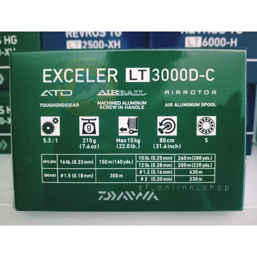 Jual Reel Daiwa EXCELER LT 1000 2500 3000 4000 5000 | Power Handel ...