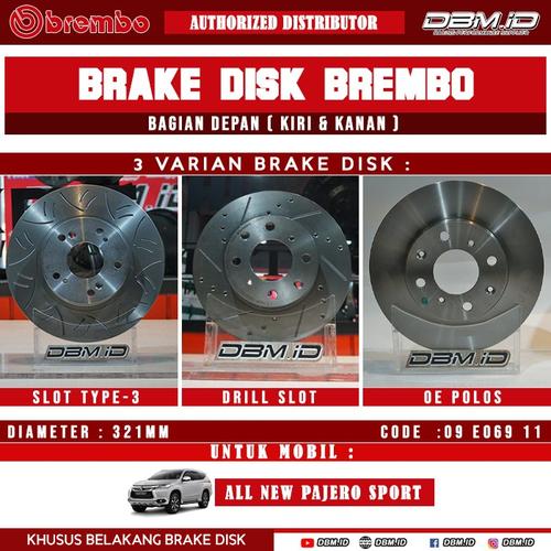 Promo Brake Disc Rotor Disk Brembo Depan Front ANPS All New Pajero