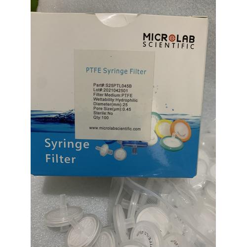 Filtration System Microlab Jual Syringe Filter Hydrophilic Non Sterile 0.45um 25mm Microlab ...