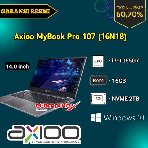 Jual LAPTOP AXIOO MYBOOK PRO 107 (16N18) i7 16GB NVME 2TB 14