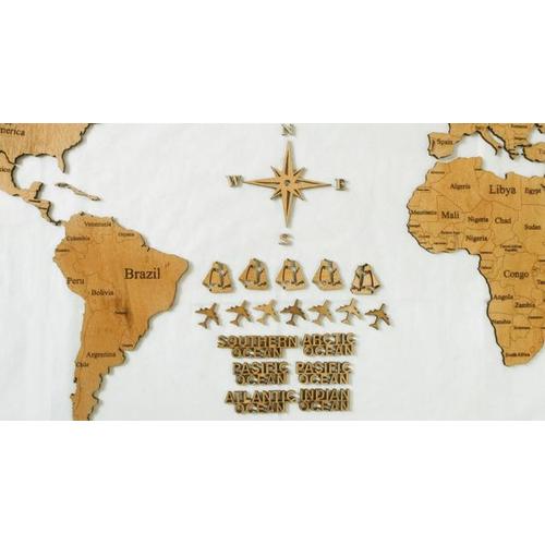 Jual Best Seller Peta dunia kayu (World Map Wood) / Dekorasi Hiasan ...