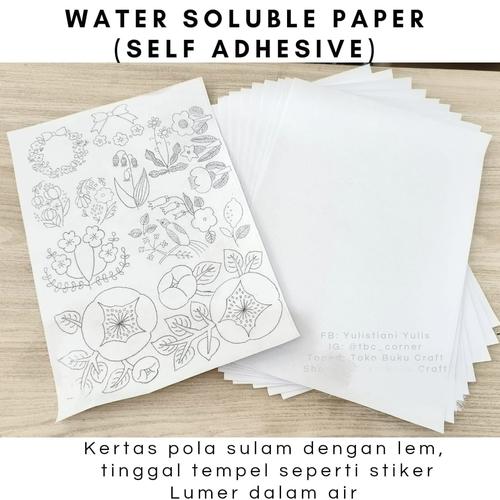 Jual Water Soluble Paper (self Adhesive) / Kertas pola untuk menyulam ...