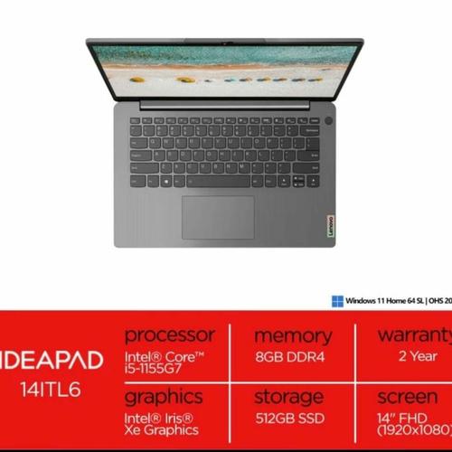 Jual LENOVO IDEAPAD SLIM 3 IP3 INTEL i5 1155G7 8GB 512SSD WIN11 OHS ...