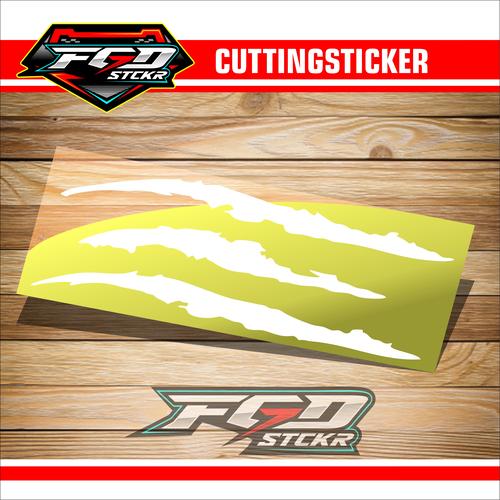 Jual STIKER BEKAS CAKAR MONSTER HARIMAU UNTUK MOTOR/MOBIL VARIASI ...