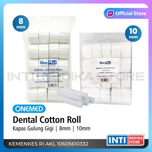 Promo ONEMED Dental Cotton Roll 8mm / 10mm Kapas Gulung Gigi 10mm