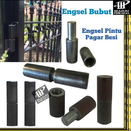 Jual Engsel pagar engsel pintu besi engsel bubut 5/8 7/8 3/4 1 inchi