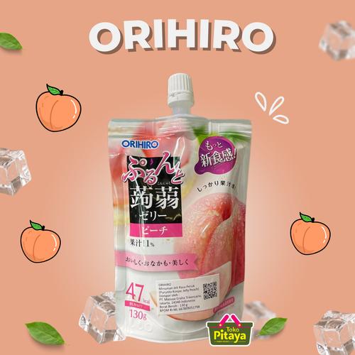 Jual Orihiro Peach Jelly Drink Konnyaku 130 gr / Minuman Jelly Orhiro