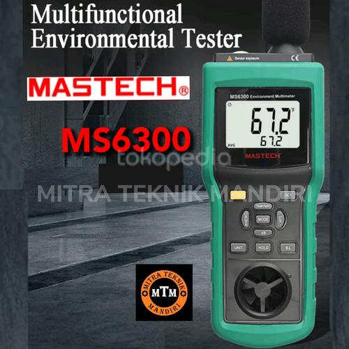 Jual ALAT UKUR SUARA CAHAYA ANGIN KELEMBABAN ENVIRONMENT MASTECH MS6300