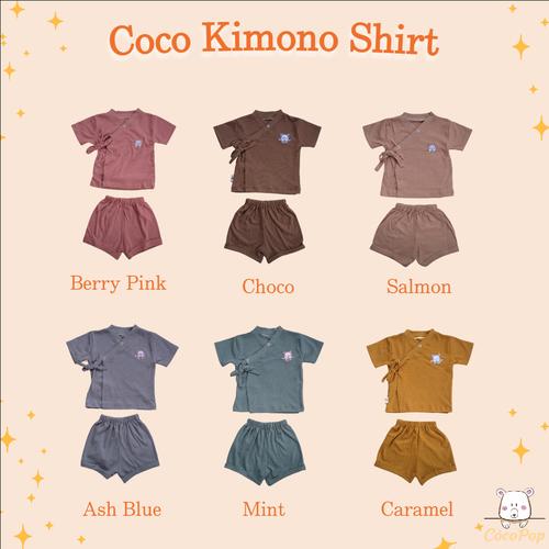 Cocopop Baby COCO Kimono Shirt Baju Polos Kaos Katun Tencel Modal  Choco, M(6-12M) di Cocopop Baby Tokopedia