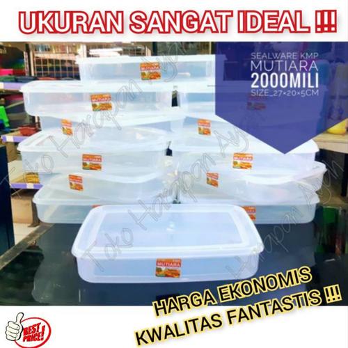 Jual TEMPAT DONAT RISOL KMP 2000ML 2 LITER FOOD BOX KOTAK ROTI BROWNIES ...
