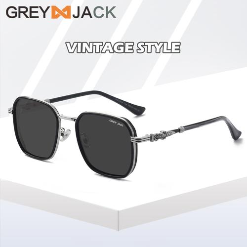 Promo Grey Jack Sunglasses Kacamata Hitam Polarized Model Kotak Metal