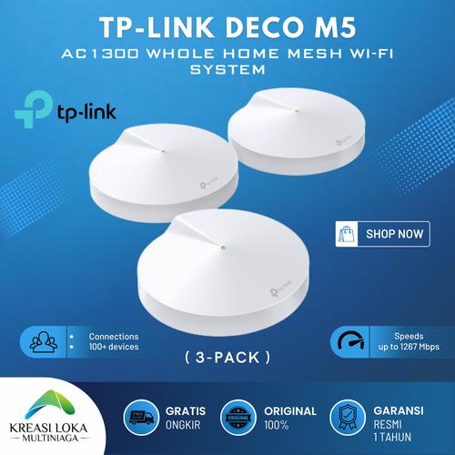 tp-link Deco M5 メッシュWi-Fiシステム3台＋M3W追加用1台 Deco