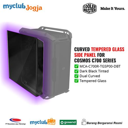 Jual Cooler Master CURVED TEMPERED GLASS SIDE PANEL FOR COSMOS C700