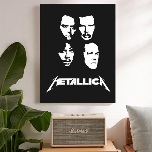 Jual Metallica Black And White Poster Kayu 30x22 Kota jual-metallica-black-and-white-poster-kayu-30x22-kota