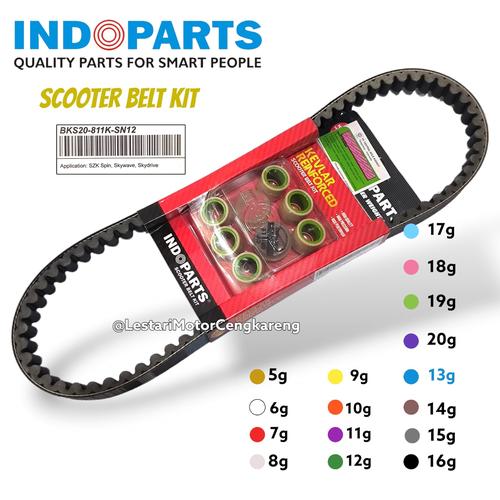 Jual VANBELT + ROLLER 12GR SET SPIN SKYWAVE / SKYDRIVE / HAYATE ...