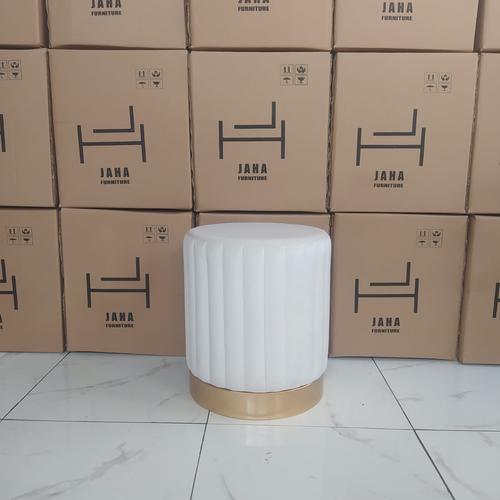 Jual KURSI RIAS STOOL BULAT GARIS SALUR VERTIKAL SAMPING INVOICE