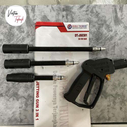 Jual Jet Cleaning Gun 3in1 Double Thunder Pistol Jet Cleaner Kota