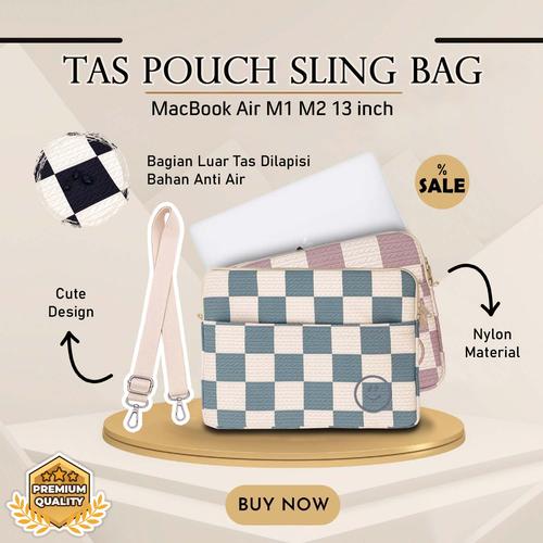 Jual Korean Pouch Selempang MacBook Air M1 M2 13 inch Sling Bag