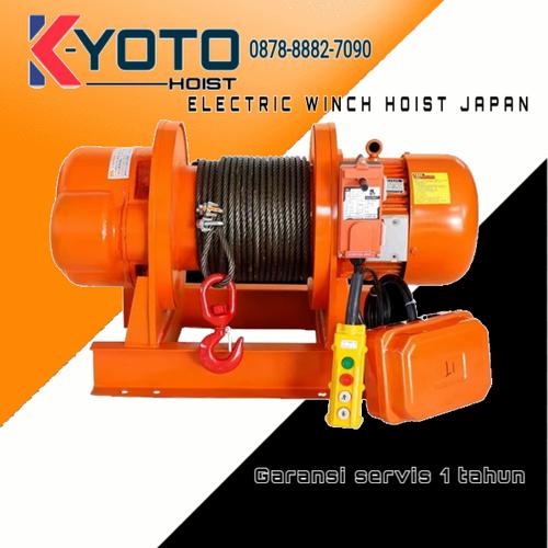 Jual Electric Winch Hoist 1 ton x 100 meter KYOTO JAPAN Jakarta